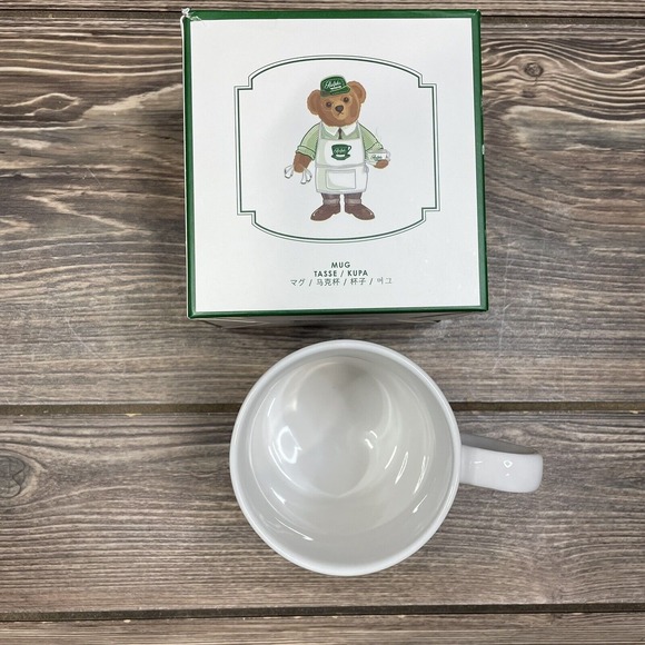 Ralph Lauren Ralph's Coffee Polo Bear Mug‎ In Box Barista Porcelain White NEW - Picture 6 of 7